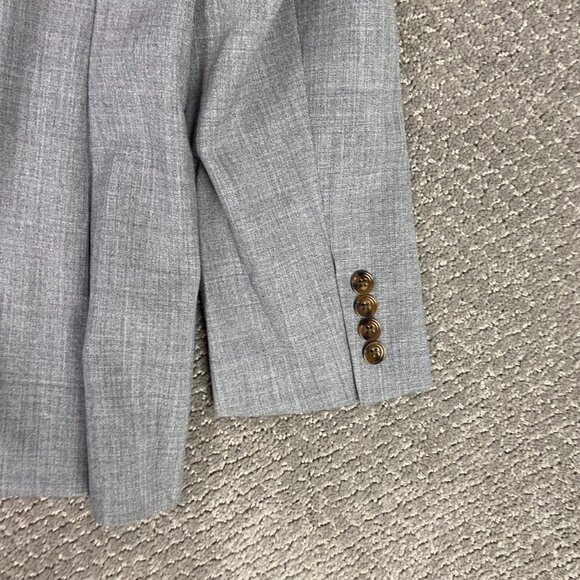 J. CREW Voyager Sport Coat Blazer Men's 44R Fits Slim Gray Thompson Wool - Picture 5 of 15